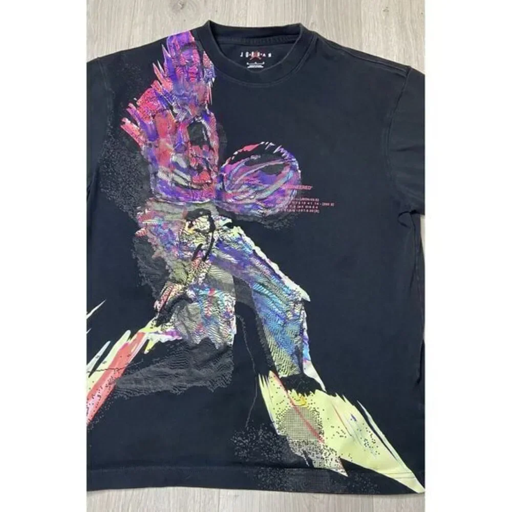 Nike Air Jordan‎ T-Shirt Mens Med Black 23 Engineered '85 Basketball Long Sleeve
